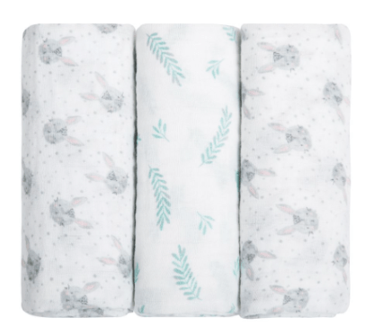CUEIRO SWADDLE SOFT ESTAMPADO - 1.0M X 80CM - 3 UNIDADES # 15441748 - PAPI
