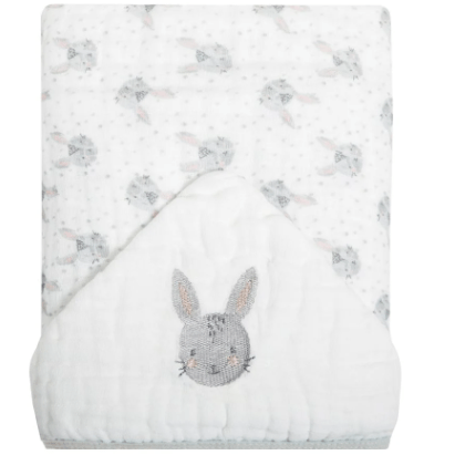 TOALHA DE BANHO COM CAPUZ BORDADO SOFT - 90CMX75CM # 19461748 - PAPI