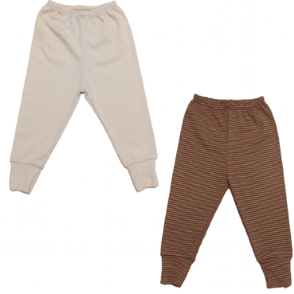 KIT CULOTE PÉ REVERSÍVEL LISTRADO CONFORT - MASCULINO - 2 UNIDADES - TAMANHO RN AO G # 421043