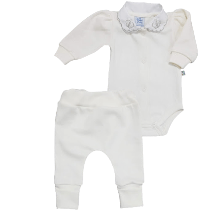 BODY MANGA LONGA + CULOTE - TAMANHO PREMATURO # C20P - LENE