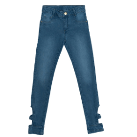 CALÇA JEANS -  FEMININO - TAMANHO 4 AO 8 # 1103019 - CLUBE DO DOCE