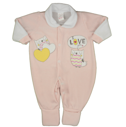 MACACÃO LONGO PLUSH - FEMININO - TAMANHO RN AO G # 2080 - PETUTINHA