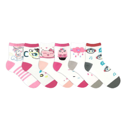 MEIA INFANTIL -  6 PARES # 0655 - DELOS (YOU)