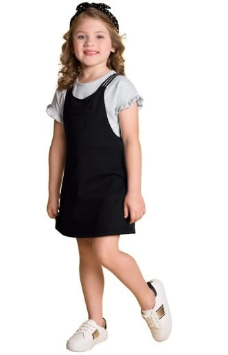 CONJUNTO FEMININO - INFANTIL - TAMANHO  4 AO 8 # 13822 - MILON