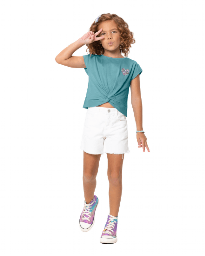 BLUSA AMPLO - INFANTIL - FEMININA  - TAMANHO 10 AO 18 # 1000097207 - MALWEE MALHAS LTDA