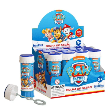 BOLHA 60ML COM JOGO PAW PATROL - 12 UNIDADES # 834924 - GALA PAIS & FILHOS
