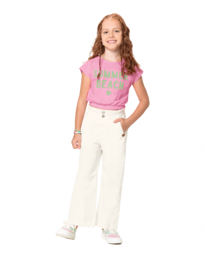 BLUSA CROPPED - INFANTIL - TAMANHO 4 AO 8 # 1000097209 - MALWEE MALHAS LTDA