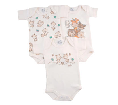 Kit-Body-Manga-Curta---Bichinhos-Love---3-Unidades---Tamanho-Rn-Ao-G---1628