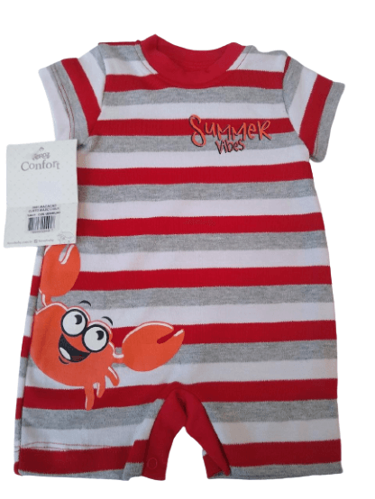 MACACÃO CURTO - MASCULINO - TAMANHO  RN AO G # 3991 - FEROZ BABY