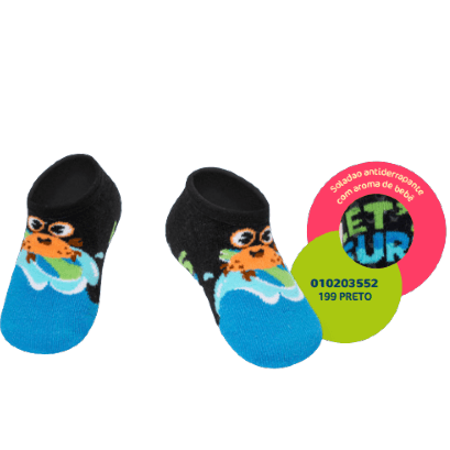 MEIA SAPATINHO BABY - TAMANHO 15 AO 18 # 7008 - PUKET