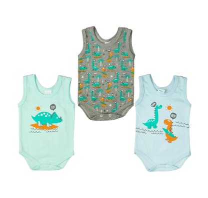 KIT BODY REGATA - MASCULINO-  COM 3 UNIDADES -TAMANHO P AO EX # 7761 - PETUTINHA