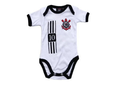 BODY MANGA CURTA CAMISA 10 CORINTHIANS - TAMANHO RN AO G # 10001 - BABY BEST