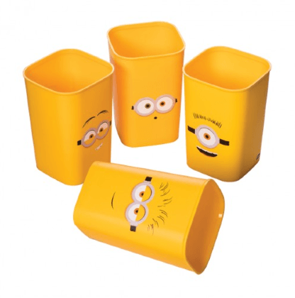 PORTA CANETAS - MINIONS - 4 PEÇAS # 14755 - PLASUTIL