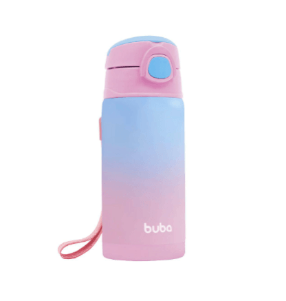 COPO TÉRMICO PAREDE DUPLA COM CANUDO - 400ML # 15932 - BUBA