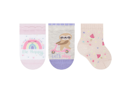 KIT MEIA BEBÊ - 3 UNIDADES - FEMININO # 1030.001 - SELENE