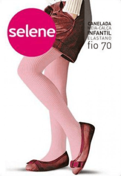 Calça Legging Selene Lisa Algodão Fio 80 Infantil - Branco