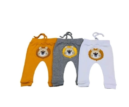 KIT CULOTE SARUEL SEM PÉ - 3 UNIDADES  - TAMANHO RN AO G # 4003N - KORTE REKORTE