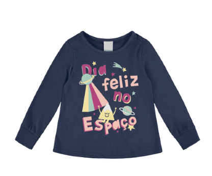 BLUSA MANGA LONGA INFANTIL - TAMANHO  1 AO 3  # 1000105125 - MALWEE MALHAS LTDA
