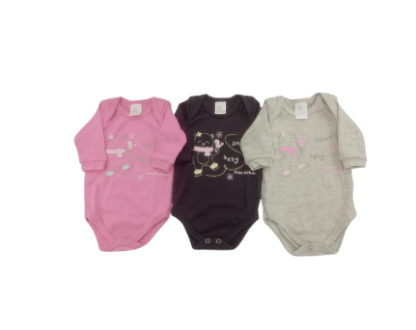 Kit-Body-Manga-Longa---3-Unidades---Tamanho-Rn-Ao-Xg---Pe6822k