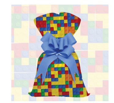 SAQUINHO PARA PRESENTE - 20CMX29CM - BLOCOS - 50 UNIDADES # 1199-236 - GALA PAIS & FILHOS