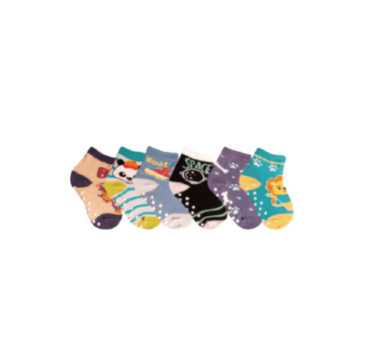 MEIA ANTIDERRAPANTE COLORS - 6 PARES  # 0518 - DELOS (YOU)