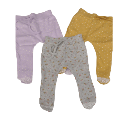 KIT CULOTE SARUEL SEM PÉ - 3 UNIDADES - TAMANHO RN AO G # 10.015 - AZUL BEBÊ