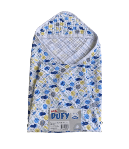 TOALHA DE BANHO SOFT COM CAPUZ - 85X85CM # 4554 - BABY DUFY
