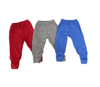 KIT CULOTE VIRA PÉ - MASCULINO - 3 UNIDADES - TAMANHO RN AO EG # 4045 - PETUTINHA