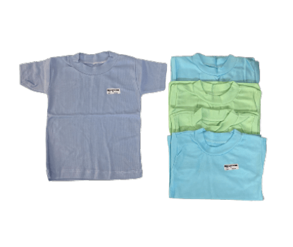 KIT CAMISETA MEIA MANGA - 6 UNIDADES - TAMANHO 1 AO 3 # 404 - TOP CHOT
