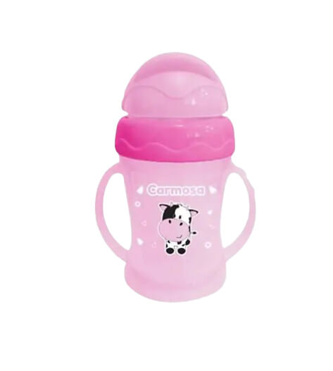 COPO COM CANUDO - 240ML - VAQUINHA CARMOSA # CC2132-F - UNIK TOYS