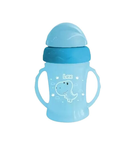 COPO COM CANUDO - 240ML - DINOSSAURO LEX # CC2132-M - UNIK TOYS