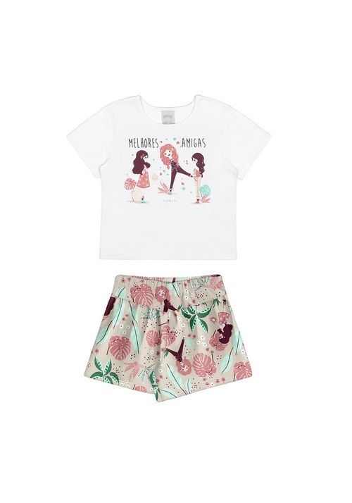CONJUNTO - INFANTIL - FEMININO - TAMANHO 4 AO 10 # 19175 - LUNENDER ALAKAZOO