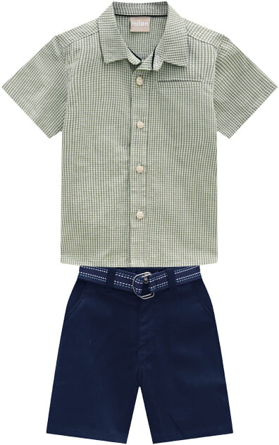 CONJUNTO MASCULINO - TAMANHO 4 AO 8 # 15090 - MILON