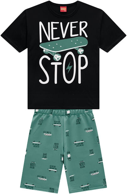 CONJUNTO MASCULINO - TAMANHO 10 AO 16 # 112203 - KYLY