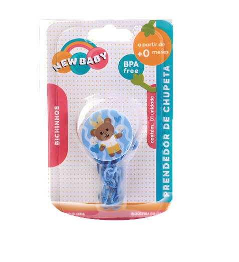 PRENDEDOR DE CHUPETA - BICHINHOS # 1138 - NEW BABY - Lelemon
