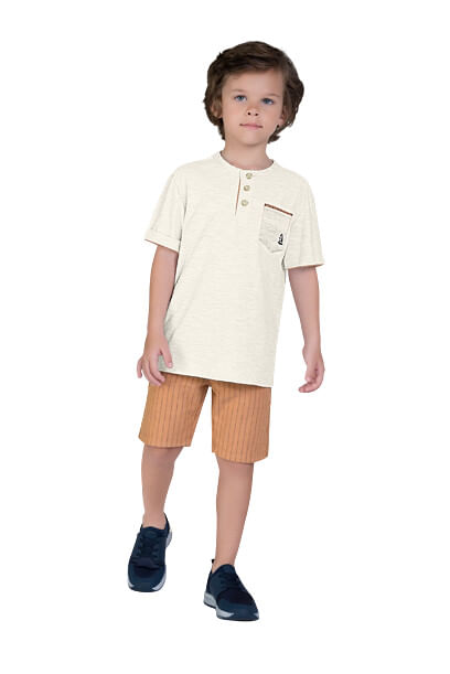 CONJUNTO INFANTIL -  MASCULINO - TAMANHO 10 AO 14 # 15109 - MILON