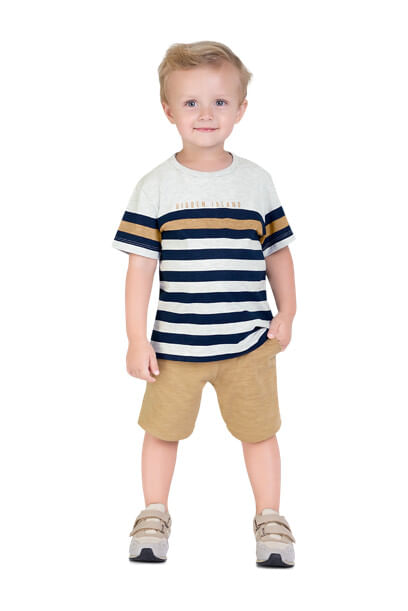 CONJUNTO INFANTIL -  MASCULINO - TAMANHO 4 AO 8 # 15080 - MILON