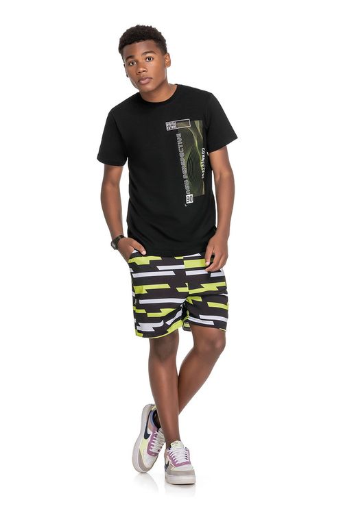 CAMISETA JUVENIL - MASCULINO - TAMANHO 10 AO 18 # 26869 - ELIAN