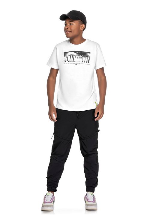 CAMISETA JUVENIL - MASCULINO - TAMANHO 10 AO 18 # 26881 - ELIAN