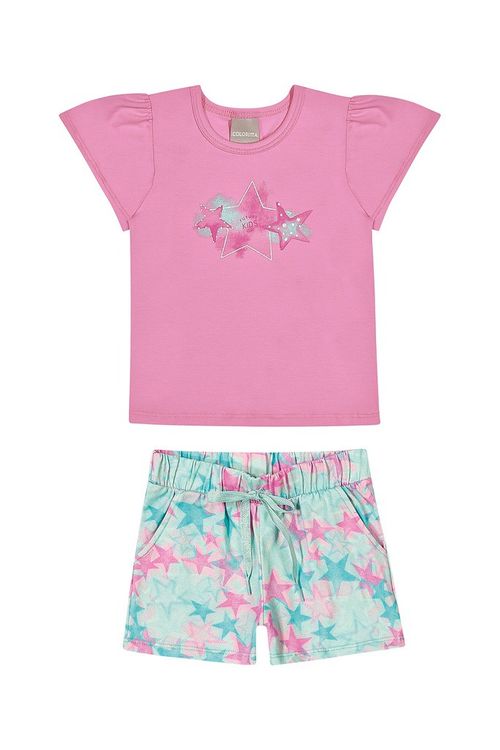 CONJUNTO INFANTIL- FEMININO - TAMANHO 4 AO 8 # 73039 - COLORITTÁ