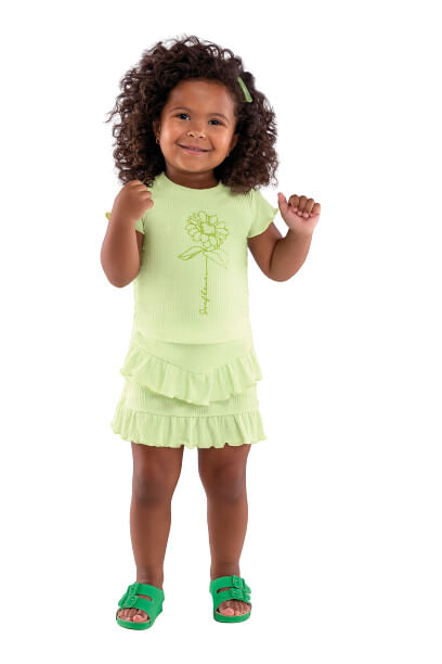 CONJUNTO INFANTIL -  FEMININO - TAMANHO 4 AO 8 # 73053 - COLORITTÁ