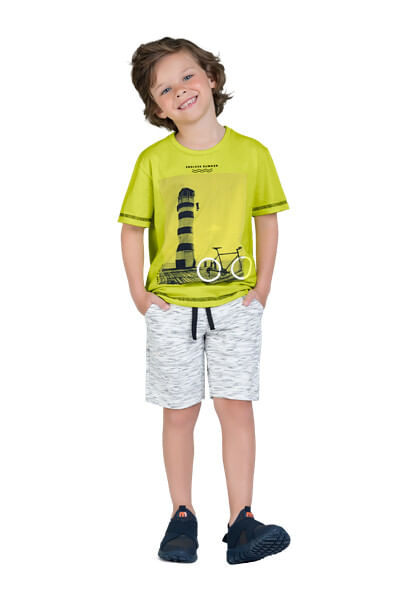 CAMISETA INFANTIL - MASCULINO - TAMANHO 4 AO 8 #15101 - MILON