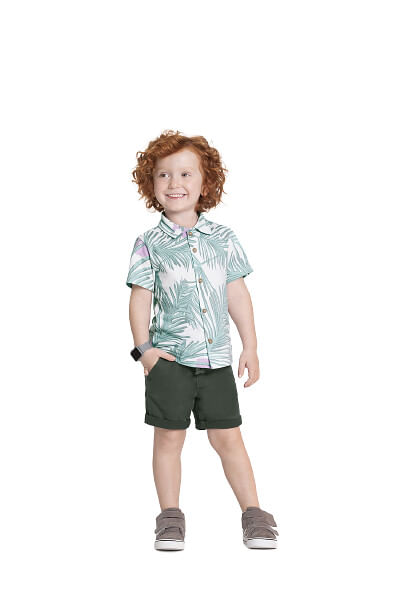 CAMISA INFANTIL - MASCULINO - TAMANHO 2 AO 3 # 39695 - LUNENDER ALAKAZOO