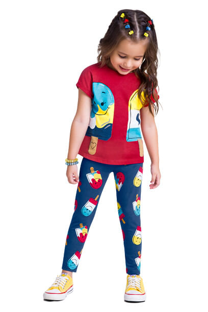 CONJUNTO INFANTIL - FEMININO - TAMANHO 2 AO 3 # 112069 - KYLY