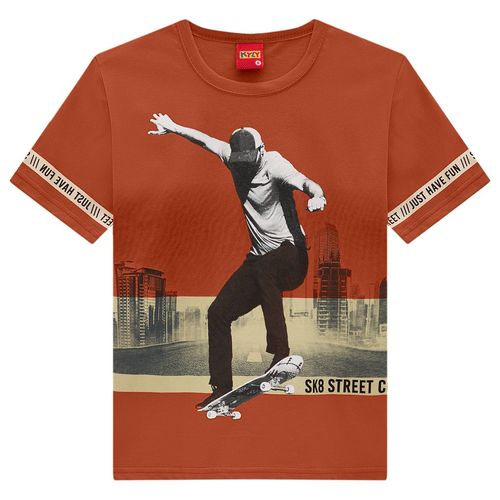 CAMISETA - MASCULINO - TAMANHO 4 AO 8 # 112186 - KYLY