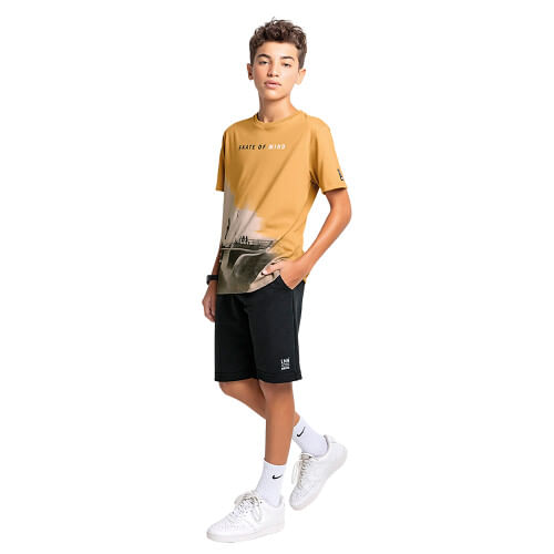CAMISETA JUVENIL - MASCULINO - TAMANHO 10 AO 18 # 81645 - LEMON