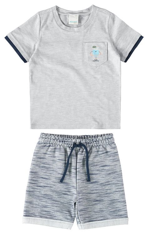 CONJUNTO INFANTIL - MASCULINO - TAMANHO 4 AO 8 # 1000109383 - MALWEE
