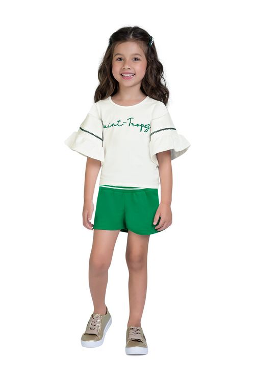 CONJUNTO INFANTIL - FEMININO - TAMANHO 10 AO 14 # 14997 - MILON