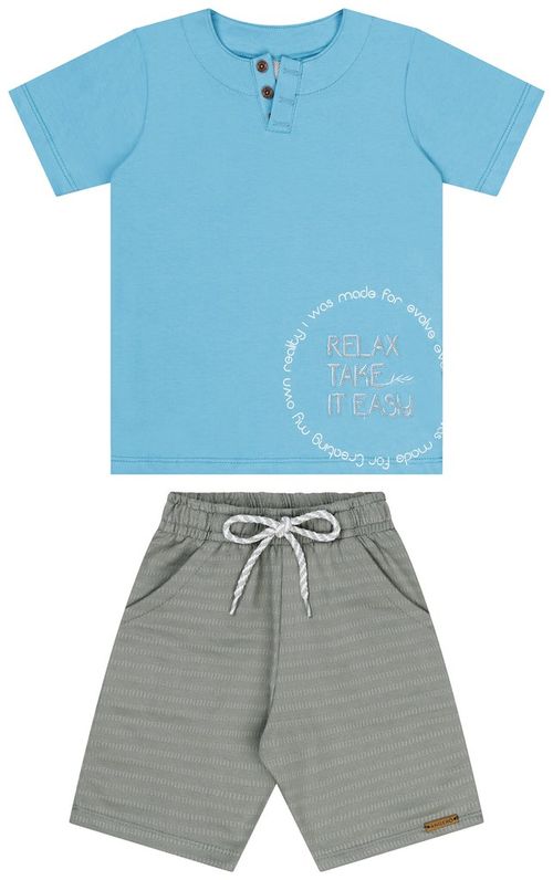 CONJUNTO INFANTIL - MASCULINO - TAMANHO 4 AO 8 # 28504 - ANGERÔ