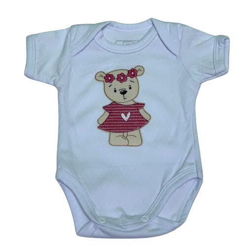 KIT BODY -  MANGA CURTA  - 2 UNIDADES - TAMANHO RN AO G # 222197 - BABY BEST